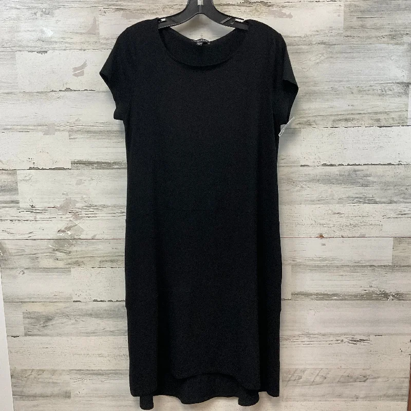 Midnight Madness Dress Casual Midi By Eileen Fisher In Black, Size: S