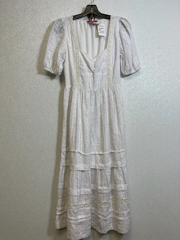 Unmissable Offer Dress Casual Midi By Betsey Johnson In White, Size: S