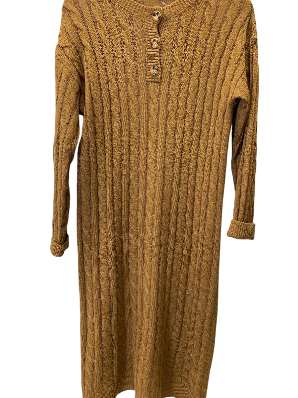 Value Deals Dress Sweater By Shein In Brown, Size: S
