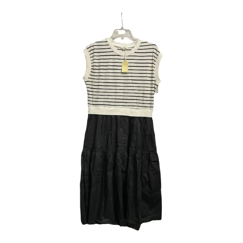Don’t Miss Out Dress Casual Maxi By Jodifl In Black & White, Size: S