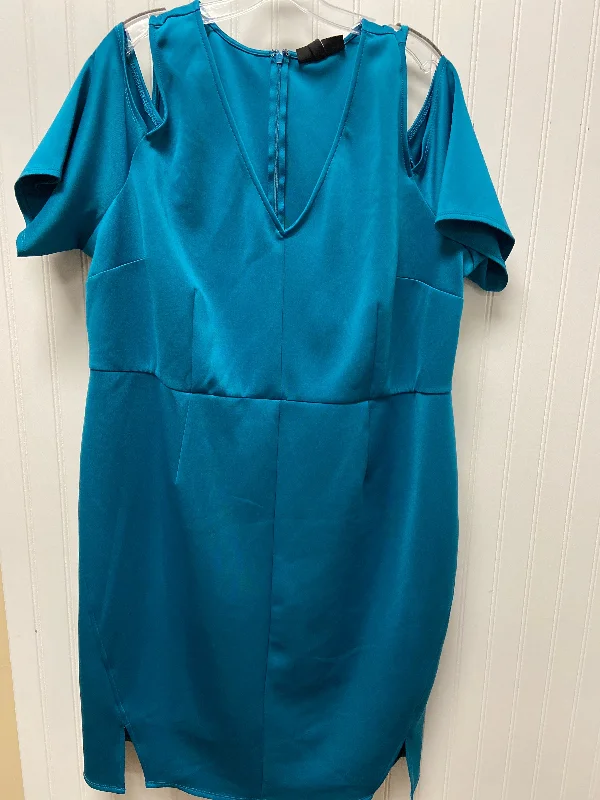Amazing Deals Dress Work By Lane Bryant In Teal, Size: 3x