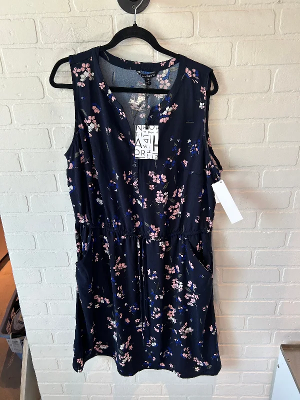 Mega Sale Dress Casual Short By 41 Hawthorn In Blue & Pink, Size: 2x