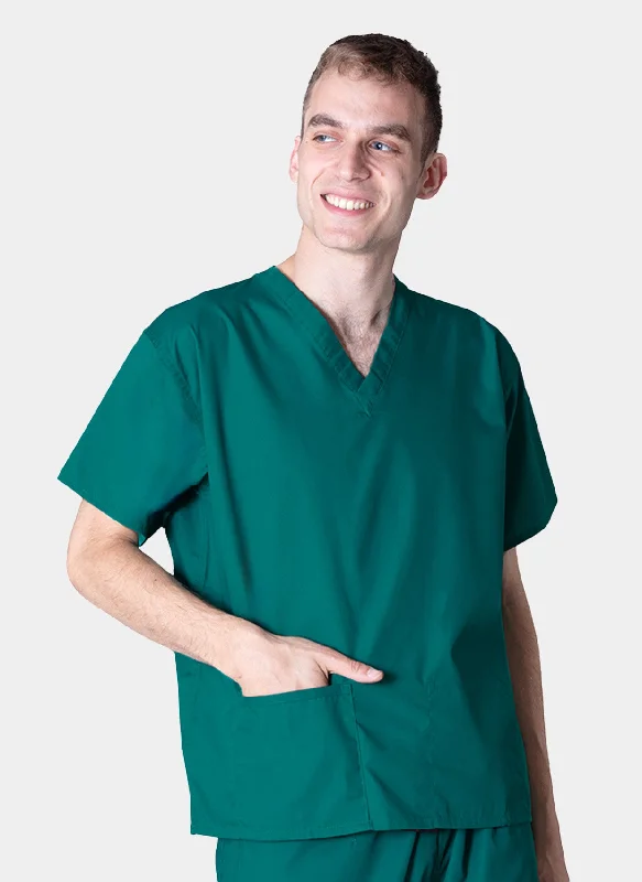 Midnight Madness Budget Scrub Top - Hunter