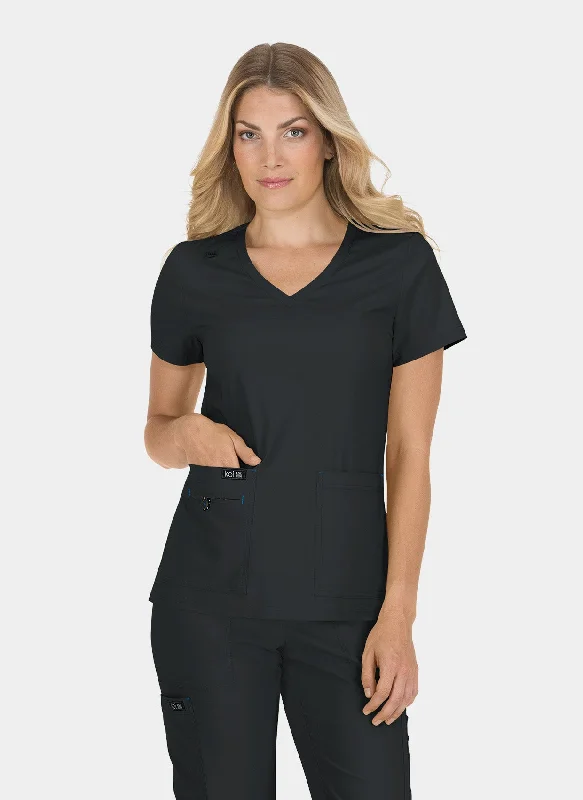 Price Smash Koi Basics Becca Scrub Top - Black