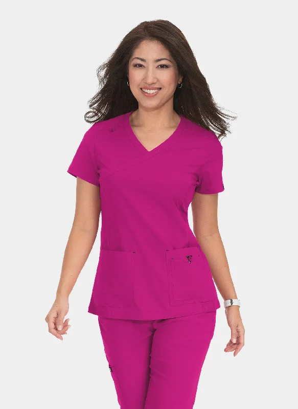 Special Price Koi Basics Katie Scrub Top -  Azalea Pink