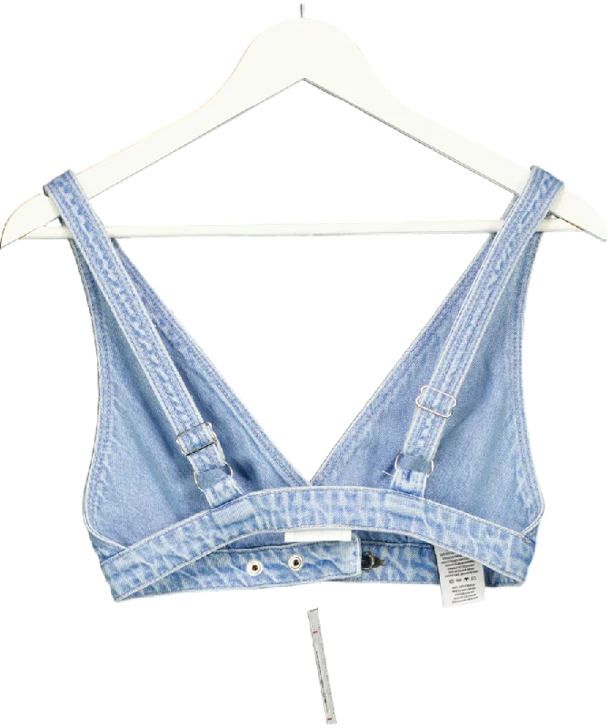 Limited Availability Lovers and Friends Blue Shae Denim Bralette Top UK XS