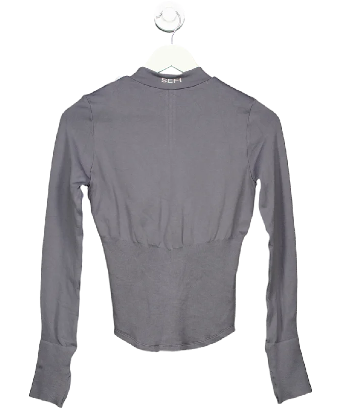 Markdowns SEFI Grey Timeless Zip Jacket UK XS