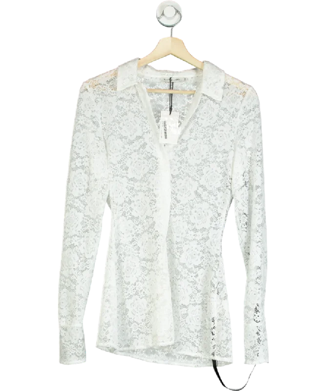 Special Discount SLA the label White Kimmy Lace Shirt UK XS