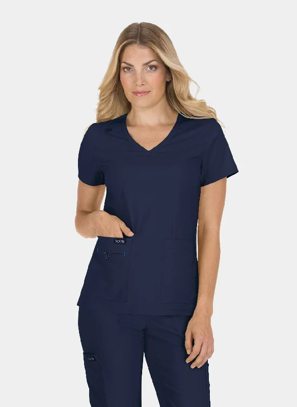 Bargain Blast Koi Basics Becca Scrub Top - Navy