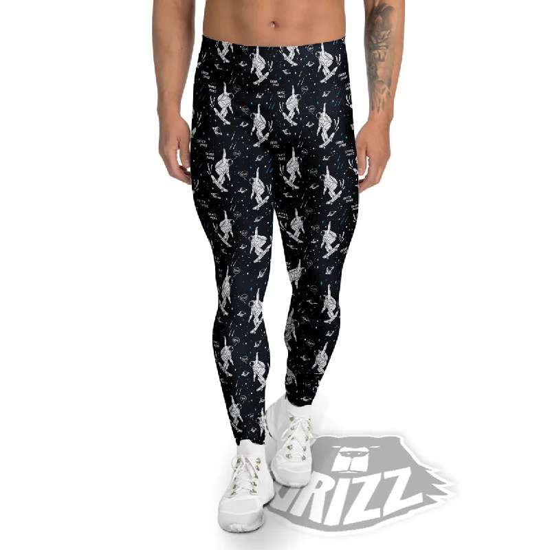 Fantastic Deals Astronaut Cute Print Pattern Men's Leggings