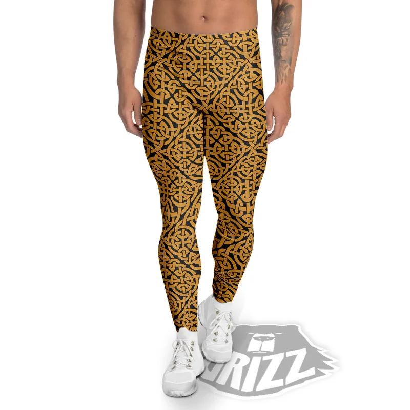 Instant Discount Celtic Knot Print Pattern Men's Leggings
