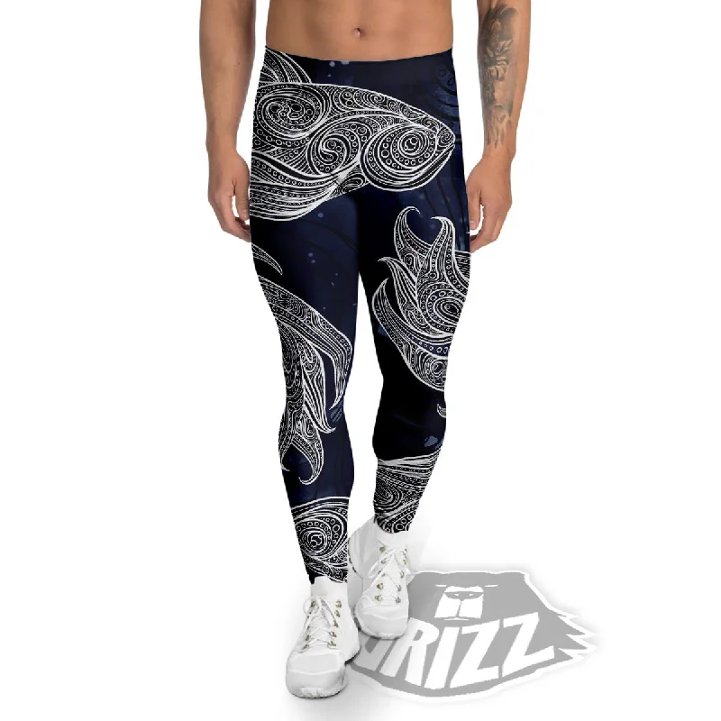 TIME-Limited Offer Fish Bohemian Spiritual Print Men's Leggings