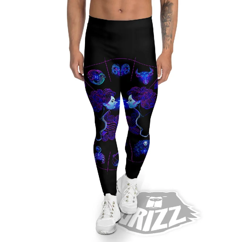 Quick Sale Signs Astrological And Gemini Print Men's Leggings