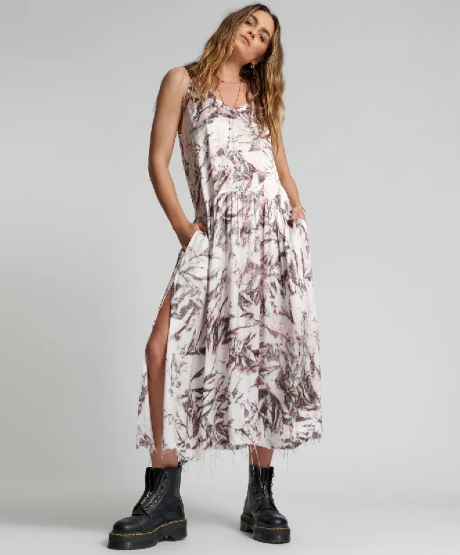 Holiday Sale Illusions Runaway Hand Printed Cami Dress  - ONE TEASPOON