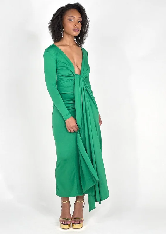 Markdown Madness Green Maxi Middle Tie