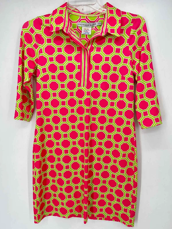 Reduced Prices Gretchen Scott Size M Pink & Green Dress