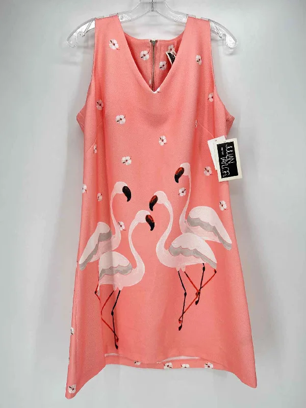 Inventory Reduction Julian Taylor Size 16 Coral Print NWT Dress