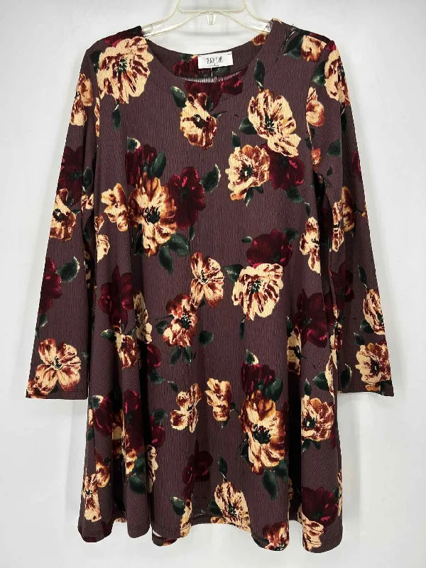 Major Savings Peach Love Size M Mauve Floral Dress