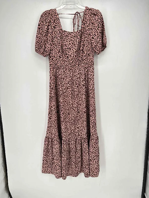 Super Sale Pretty Garden Size M Pink Print Dress
