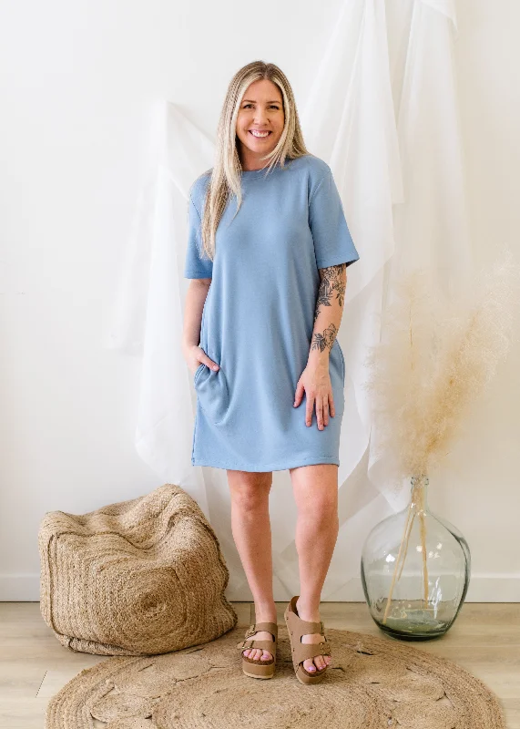 Seasonal Clearance The Nell-Luxe Fleece Tee Dress