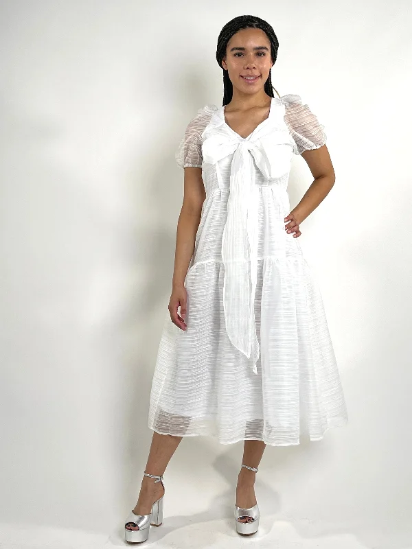Lowest Prices White Sheer Maxi Dress